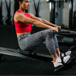 Women's Black and White Patterned Leggings